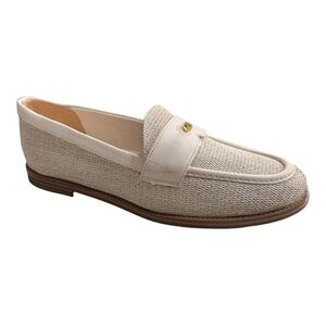 Franco Sarto Stellan Cream Woven Loafers 8.5